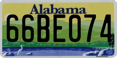 AL license plate 66BE074
