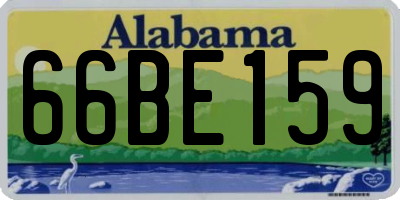 AL license plate 66BE159