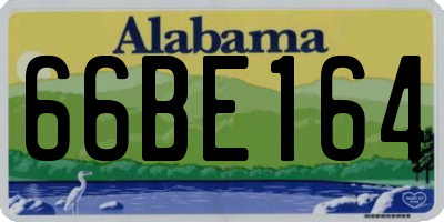 AL license plate 66BE164