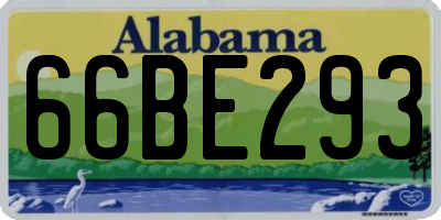 AL license plate 66BE293