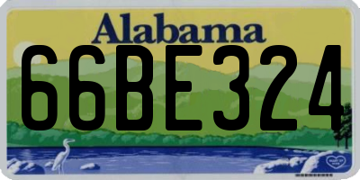 AL license plate 66BE324