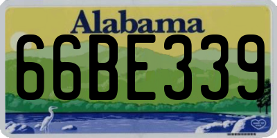 AL license plate 66BE339