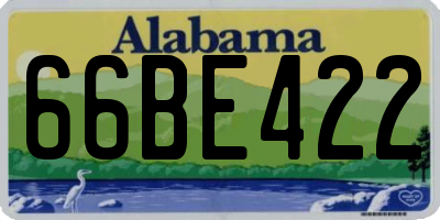 AL license plate 66BE422