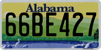 AL license plate 66BE427