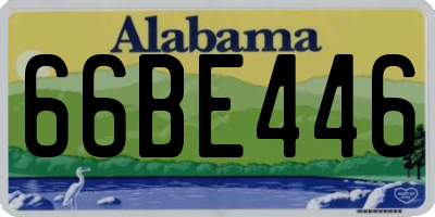 AL license plate 66BE446