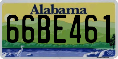 AL license plate 66BE461