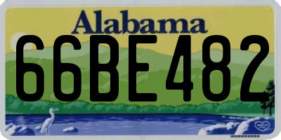 AL license plate 66BE482