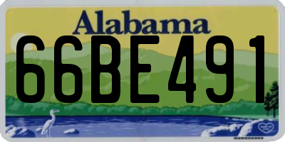AL license plate 66BE491
