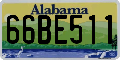 AL license plate 66BE511