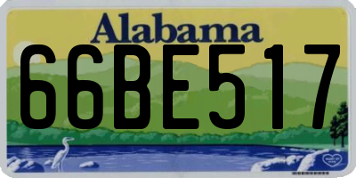 AL license plate 66BE517