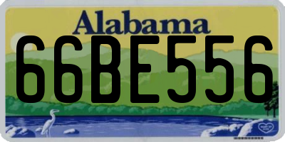 AL license plate 66BE556
