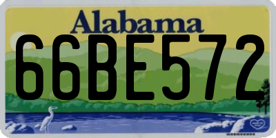 AL license plate 66BE572
