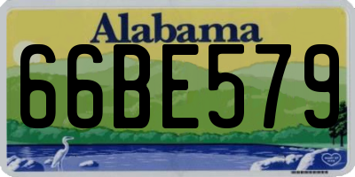 AL license plate 66BE579