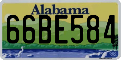 AL license plate 66BE584