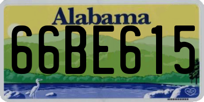 AL license plate 66BE615