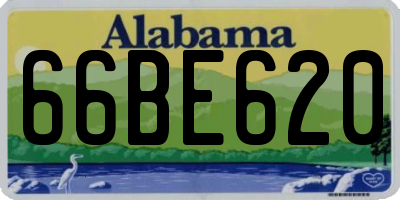 AL license plate 66BE620