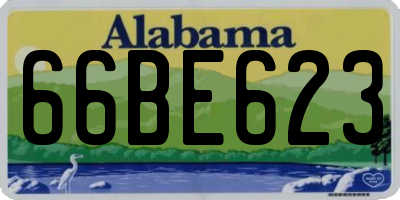 AL license plate 66BE623