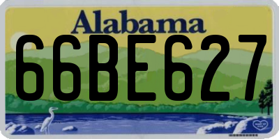 AL license plate 66BE627