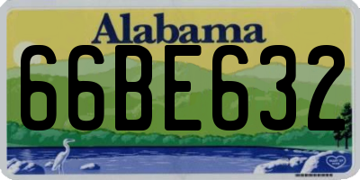 AL license plate 66BE632