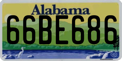 AL license plate 66BE686