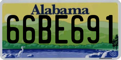 AL license plate 66BE691