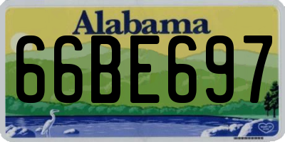 AL license plate 66BE697