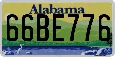 AL license plate 66BE776