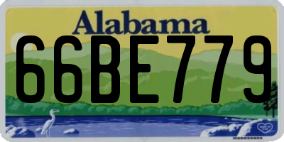 AL license plate 66BE779