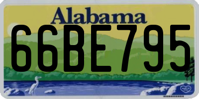 AL license plate 66BE795