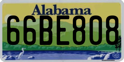 AL license plate 66BE808