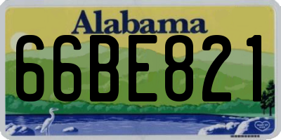 AL license plate 66BE821