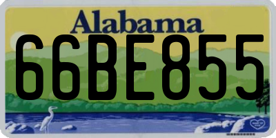 AL license plate 66BE855