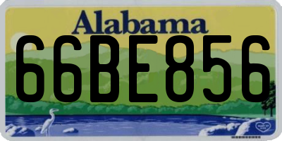AL license plate 66BE856