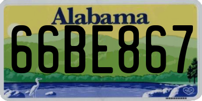 AL license plate 66BE867