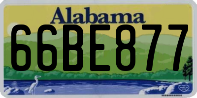 AL license plate 66BE877