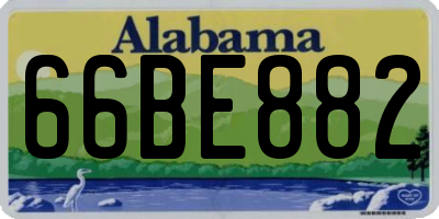 AL license plate 66BE882