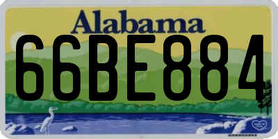AL license plate 66BE884