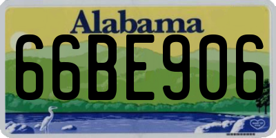 AL license plate 66BE906