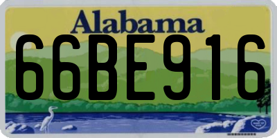 AL license plate 66BE916