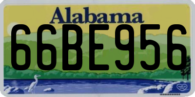 AL license plate 66BE956