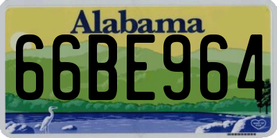 AL license plate 66BE964