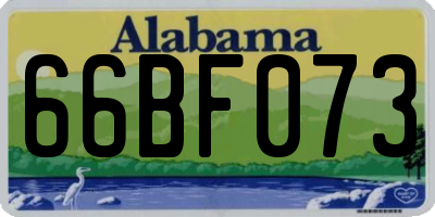 AL license plate 66BF073