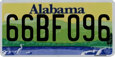 AL license plate 66BF096