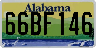 AL license plate 66BF146