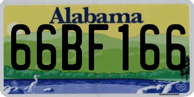 AL license plate 66BF166