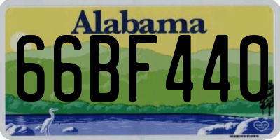 AL license plate 66BF440