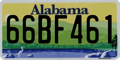 AL license plate 66BF461