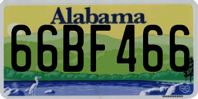AL license plate 66BF466