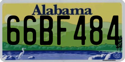 AL license plate 66BF484
