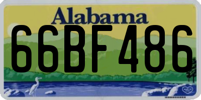 AL license plate 66BF486
